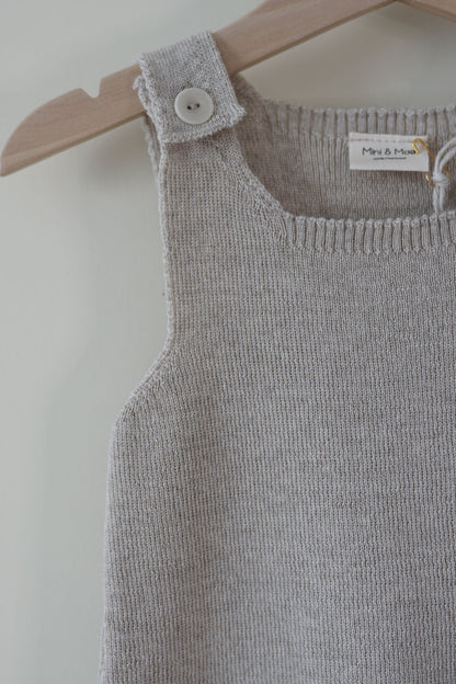 Merinowolle Dungaree- Cashew