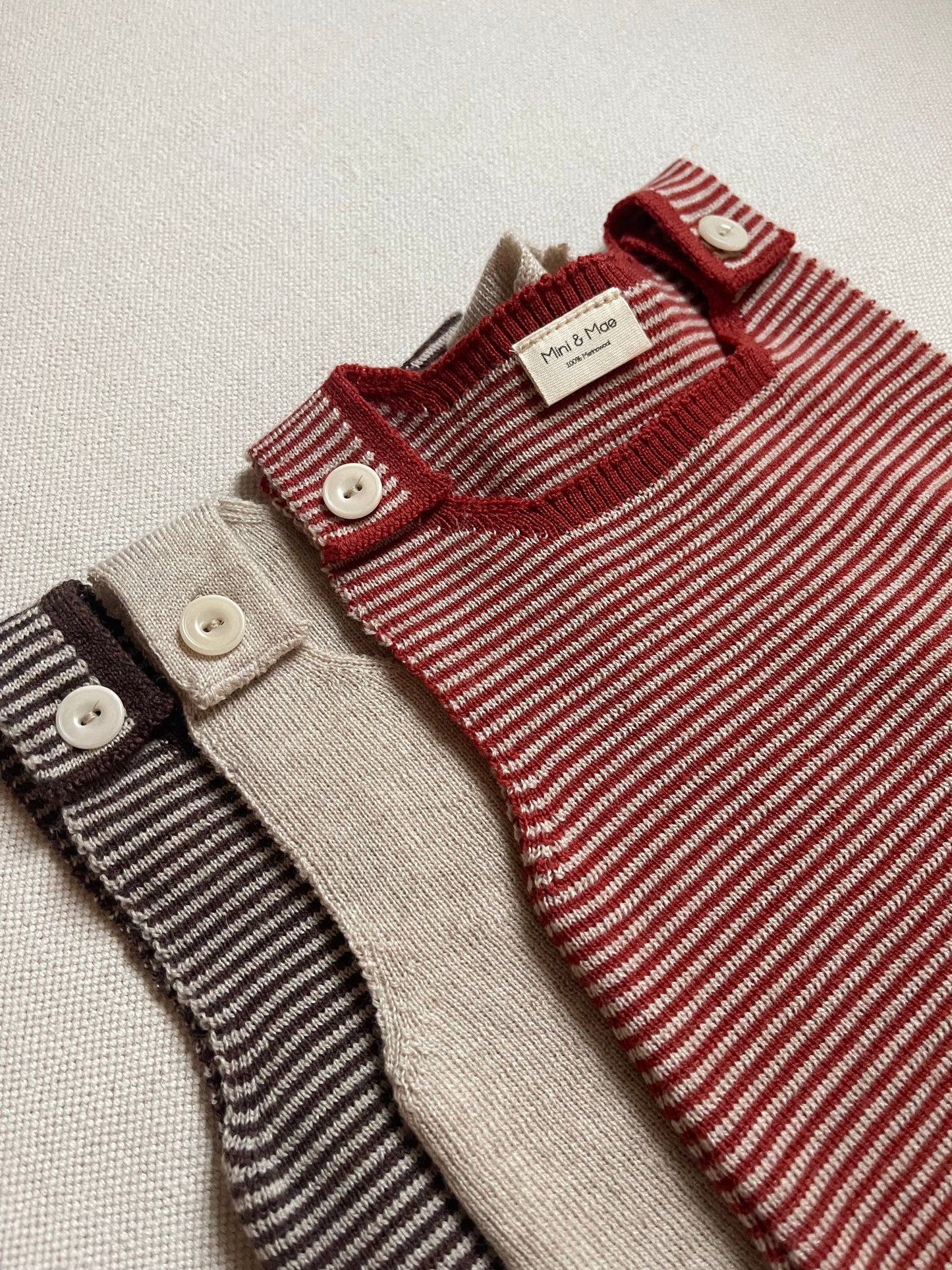 Merinowolle Dungaree- Cashew